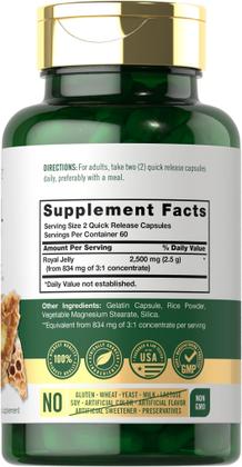 Imagem de Suplemento Carlyle Royal Jelly - Cápsulas 2500mg (120 Unidades)