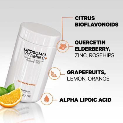 Imagem de Suplemento Codeage de Vitamina C Lipossomal 1500mg com Zinco - 180 Cápsulas