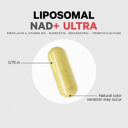Imagem de Suplemento Codeage Lipossomal NAD+ com Resveratrol e Vitamina B