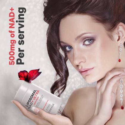 Imagem de Suplemento Codeage Lipossomal NAD+ com Resveratrol e Vitamina B