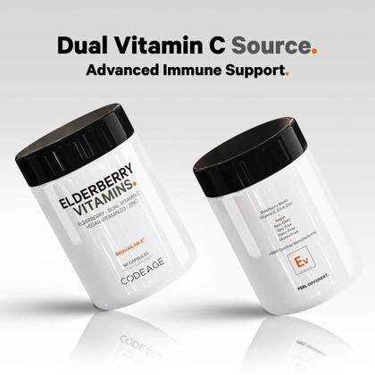 Imagem de Suplemento Codeage, vitaminas de sabugueiro, 90 cápsulas