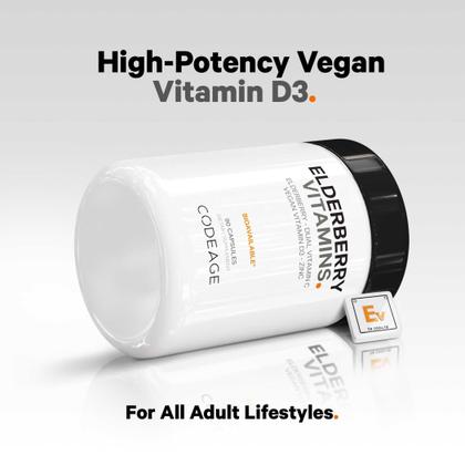 Imagem de Suplemento Codeage, vitaminas de sabugueiro, 90 cápsulas