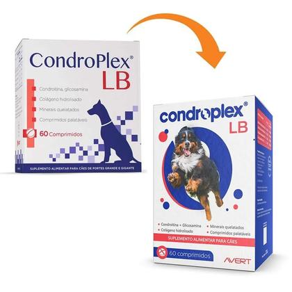Imagem de Suplemento Condroplex LB para Cães Grandes e Gigantes 60 Comprimidos