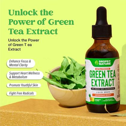 Imagem de Suplemento de extrato de chá verde Drops Of Nature 50% EGCG 60mL
