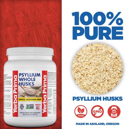 Imagem de Suplemento de fibra Yerba Prima Psyllium Whole Husks 590mL