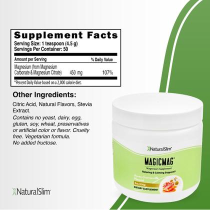 Imagem de Suplemento de magnésio NaturalSlim Magicmag Pure 240 ml (pacote com 2)