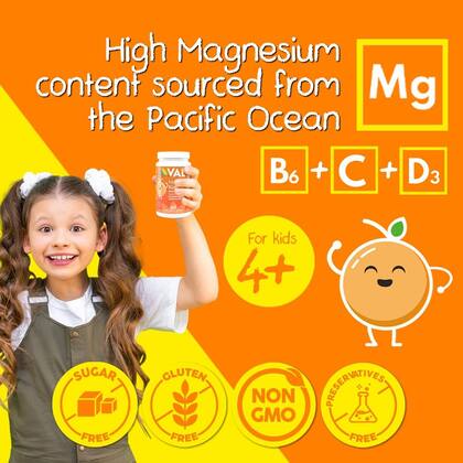 Imagem de Suplemento de magnésio para mastigar VAL Happy Kids 60 comprimidos