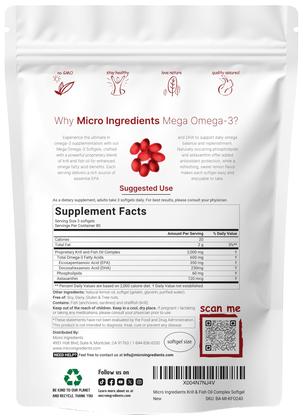 Imagem de Suplemento de microingredientes Mega Omega-3 de krill e óleo de peixe