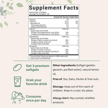 Imagem de Suplemento de microingredientes Ultra Omega 3-6-9 3600mg