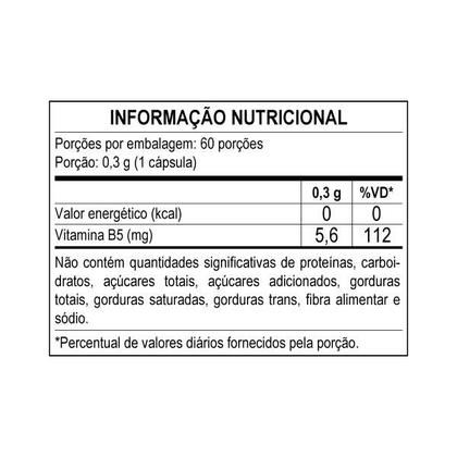 Imagem de Suplemento de Vitamina B5 280mg 60 Cápsulas - ApisNutri
