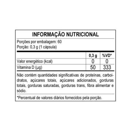 Imagem de Suplemento de Vitamina D3 2000 UI 60 Cáps Apisnutri - SV