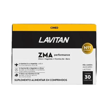 Imagem de Suplemento de ZMA Testo Performance Zinco Magnésio Vitamina D B6 c/180 Lavitan