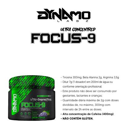Imagem de Suplemento em Pó Pré Treino Focus-9 105g Dynamo Labz