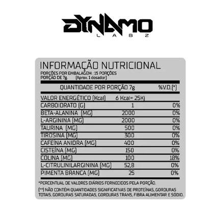 Imagem de Suplemento em Pó Pré Treino Focus-9 105g Dynamo Labz