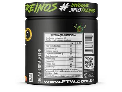Imagem de Suplemento Em Pó Pre Treino Pre Workout Pote 150g FTW DIABO VERDE