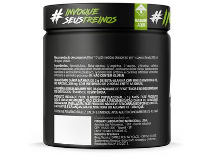 Imagem de Suplemento Em Pó Pre Treino Pre Workout Pote 150g Sabor Black Ice FTW DIABO VERDE