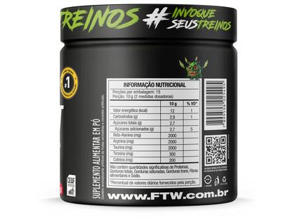 Imagem de Suplemento Em Pó Pre Treino Pre Workout Pote 150g Sabor Frutas Vermelhas FTW DIABO VERDE