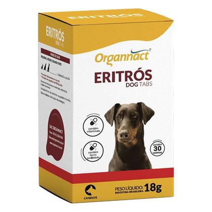 Imagem de Suplemento Eritrós Dog Tabs para Cães  30 Tabletes