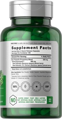 Imagem de Suplemento Horbaach Saw Palmetto Extract 900mg - 200 Cápsulas