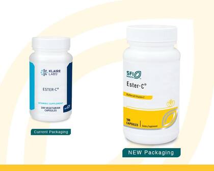 Imagem de Suplemento Klaire Labs Ester-C 500 mg de vitamina C tamponada 100 cápsulas