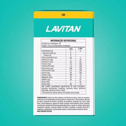Imagem de Suplemento Lavitan Memo Neuro Com 60 Comprimidos - Cimed