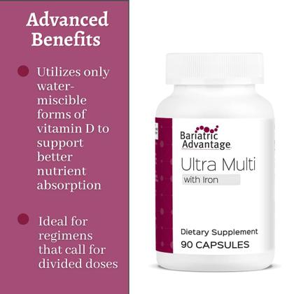 Imagem de Suplemento Multivitamínico Bariatric Advantage Ultra com Ferro - 90 Cápsulas