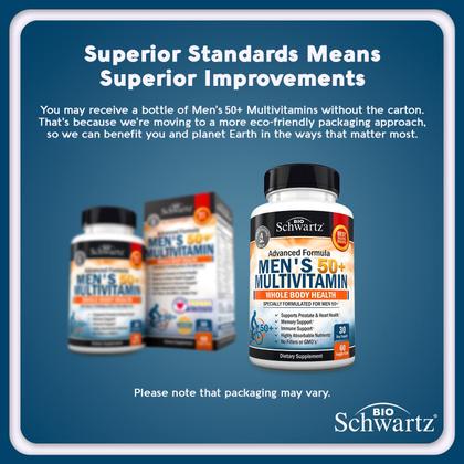 Imagem de Suplemento multivitamínico BioSchwartz Men 50+ Heart Health 60ct
