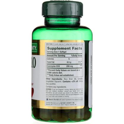 Imagem de Suplemento Nature's Bounty CoQ10 200mg - 80 Cápsulas Q-Sorb