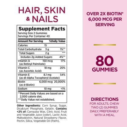 Imagem de Suplemento Nature's Bounty Optimal Solutions para cabelo, pele e unhas
