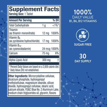 Imagem de Suplemento Nervive Nerve Health com Ácido Alfa Lipóico - 30 Comprimidos