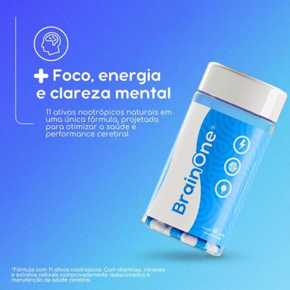 Imagem de Suplemento Nootrópico para Foco e Energia com 11 Ativos 60 Cápsulas