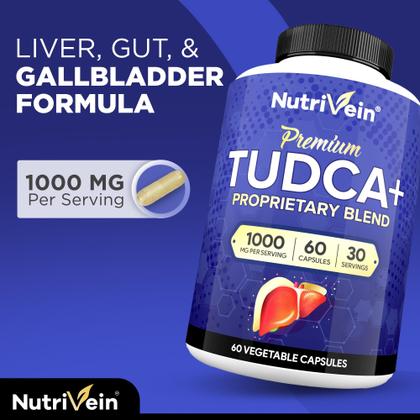 Imagem de Suplemento Nutrivein TUDCA+ Liver Support 1000 mg 60 cápsulas