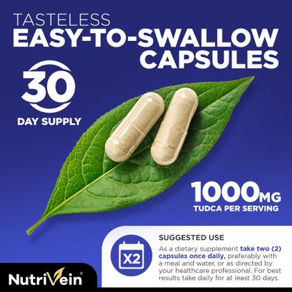Imagem de Suplemento Nutrivein TUDCA+ Liver Support 1000 mg 60 cápsulas