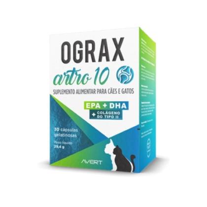 Imagem de Suplemento Ograx Artro 10 Avert Cães E Gatos 30 Cápsulas