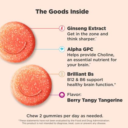 Imagem de Suplemento OLLY Laser Focus Gummy - 36 Unidades (Berry Tangerine)