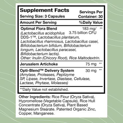 Suplemento Optimal Health Systems Flora Plus 90 cápsulas