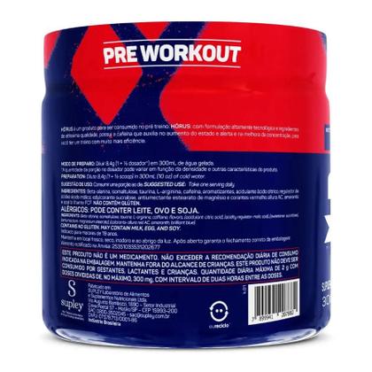 Imagem de Suplemento Pré-treino em Pó Horus 300g - Max Titanium Sabor:7 Belo Framboesa