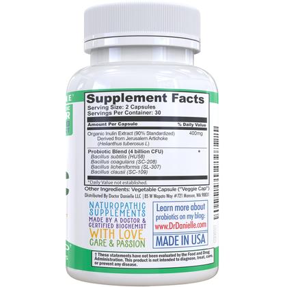 Imagem de Suplemento probiótico Doctor Danielle Probiotics 60 cápsulas