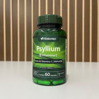 Imagem de Suplemento Psyllium + Vitamina C 60 Cápsulas  Herbamed