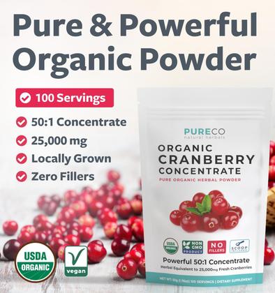 Imagem de Suplemento PURE CO concentrado de cranberry em pó 500mg