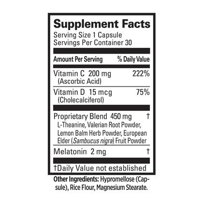 Imagem de suplemento Quantum Health Sleep Immune Support 30 cápsulas