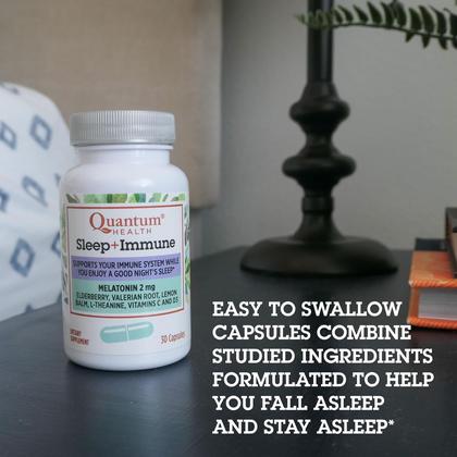 Imagem de suplemento Quantum Health Sleep Immune Support 30 cápsulas