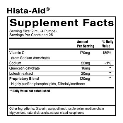 Imagem de Suplemento Quicksilver Scientific Nanoemulsionado Hista-Aid 50mL