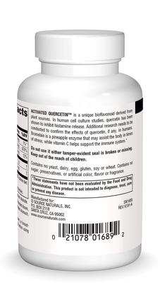 Imagem de Suplemento Source Naturals Quercetina ativada 50 cápsulas
