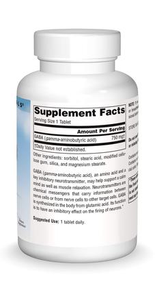 Imagem de Suplemento Source Naturals Serene Science GABA 750 mg 45 comprimidos