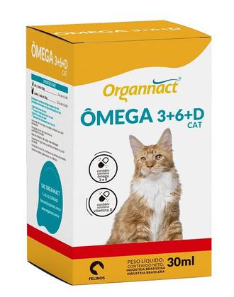 Imagem de Suplemento Vitamínico Omega Cat 3+6+D (33G) 30ml - Organnact