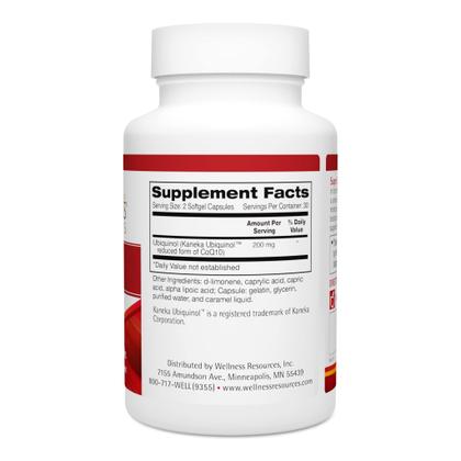 Imagem de Suplemento Wellness Resources Super CoQ10 Ubiquinol 100mg