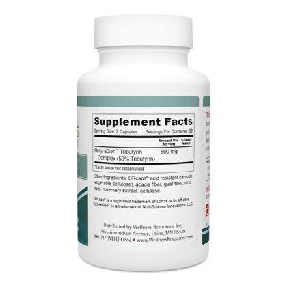 Imagem de Suplemento Wellness Resources Tributyrin Plus 800 mg 60 cápsulas