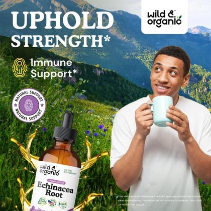 Imagem de Suplemento Wild & Organic Echinacea Drops 120 ml de suporte imunológico