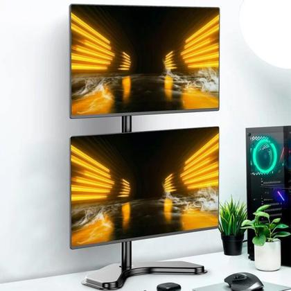 Imagem de Suporte 2 Monitores 14 A 32 Vertical Base De Mesa Sim-800